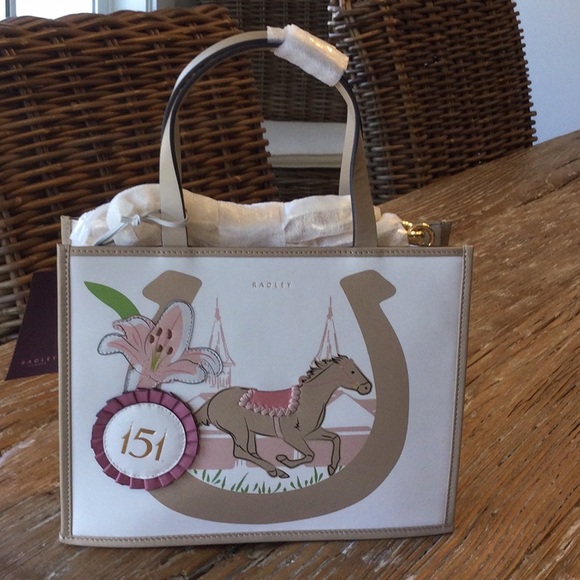 RADLEY LONDON Kentucky Derby Limited Edition Horse Design Shoulder Bag - Picture 1 of 10